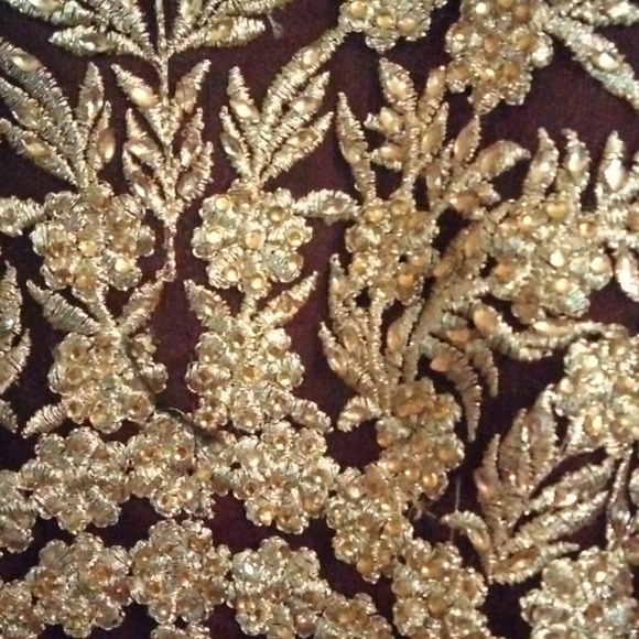 Indian Gown Dress Wine Red Color Size Petite Large - Picture 7 of 8